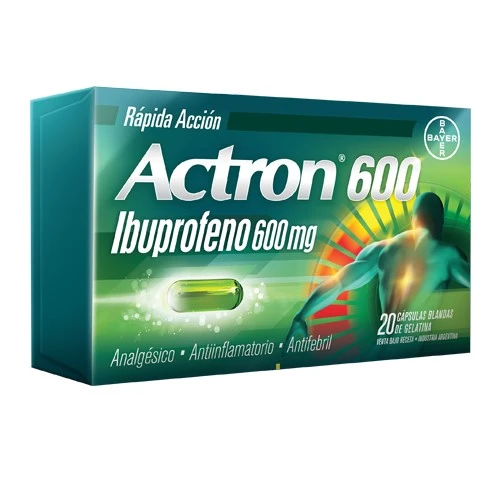 Bayer Actron Ibuprofeno 600 Mg 1 x Capsula Blanda