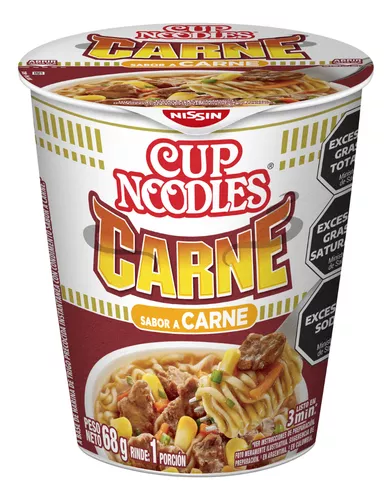 Fideos Cup Noodles Sabor Carne Nissin 69 g