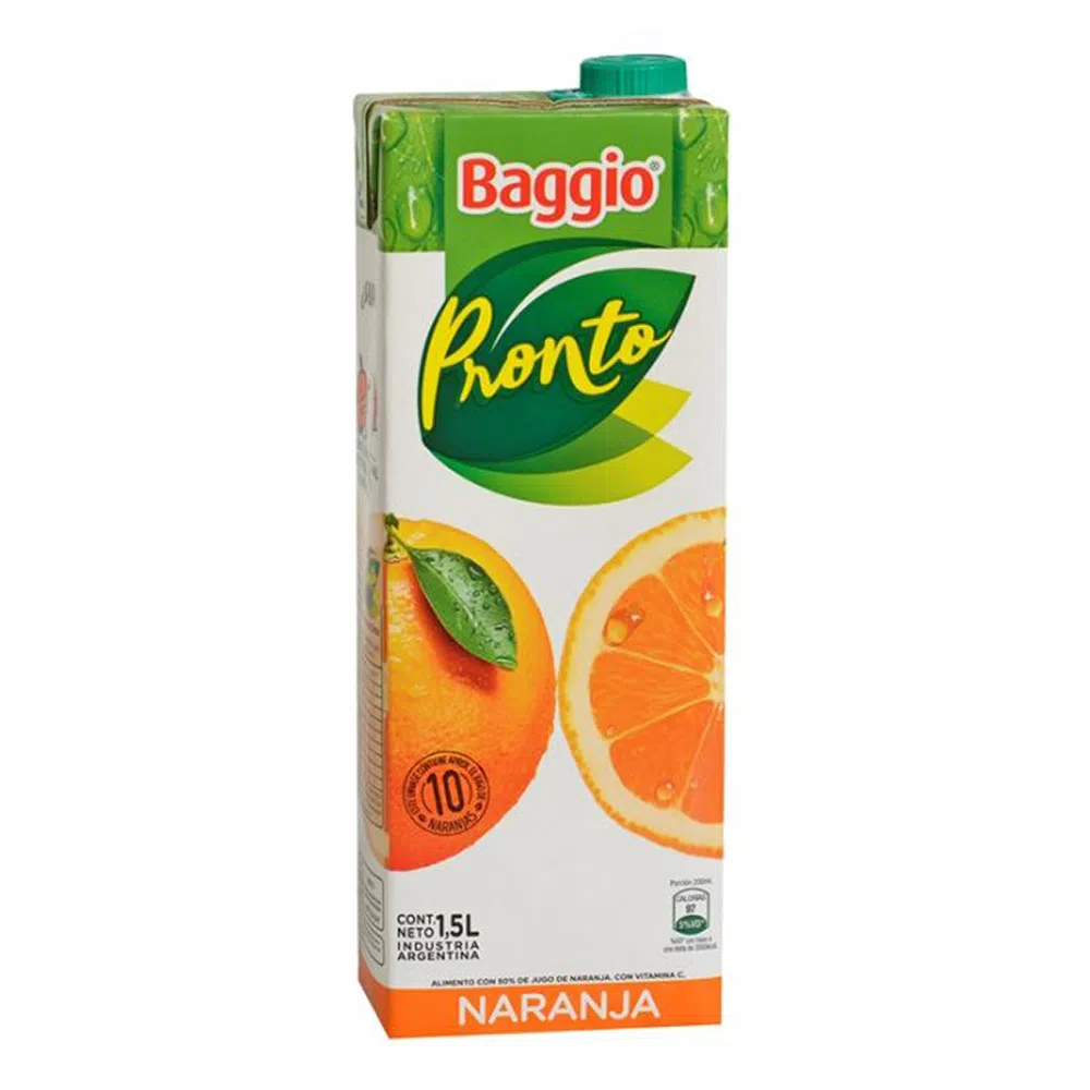 Jugo Naranja Pronto Baggio 1 l