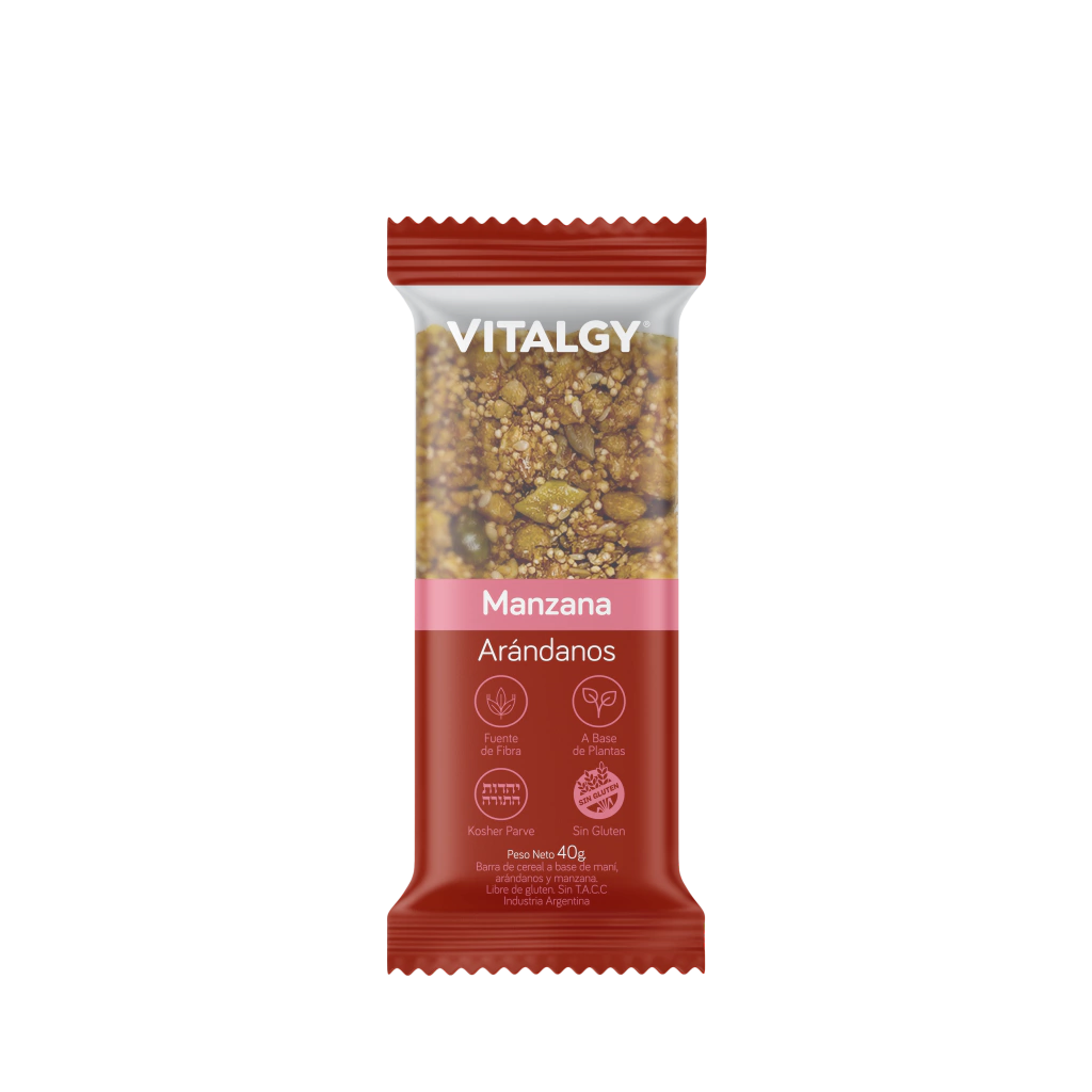 Barra Manzana y Arándanos Cereal Bar 40g