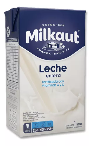 Leche Entera Larga Vida Milkaut 1000cc  