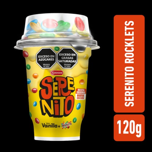 Postre Serenito Con Rocklets Vainilla La Serenisima 120g