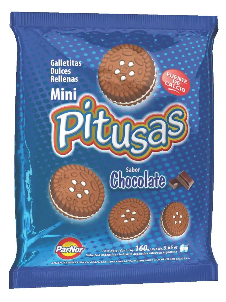 Galletitas Chocolate Pitusas 160g