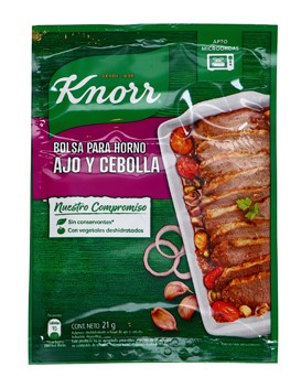 Bolsa para Horno Ajo Cebolla Knorr 21g