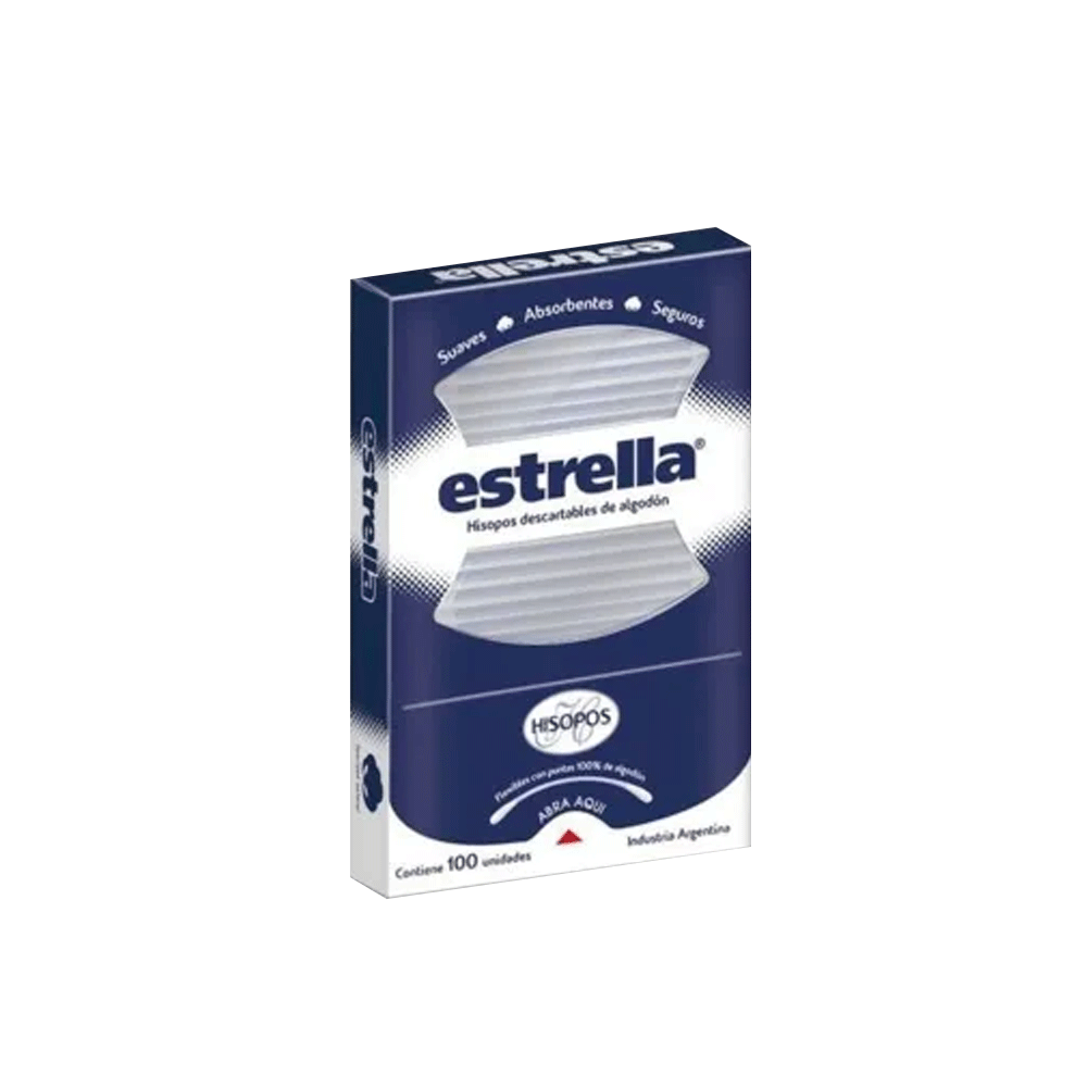 Hisopos Estrella 100u