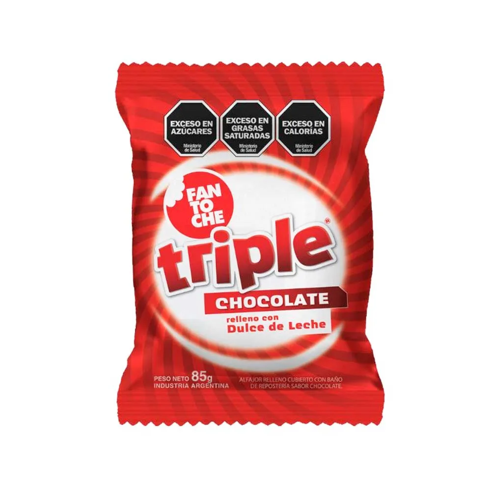 Alfajor Triple Chocolate Fantoche 85 g