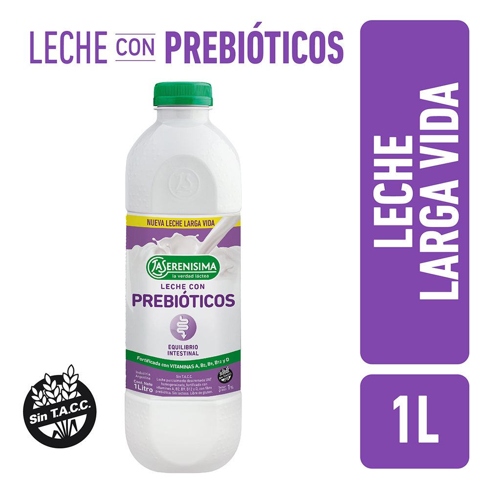 Leche La Serenisima con Prebióticos 1L