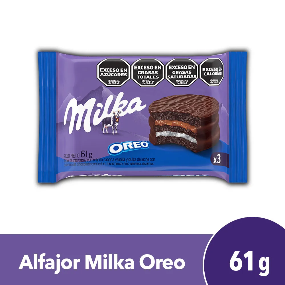 Alfajor Triple Oreo Milka 61g 