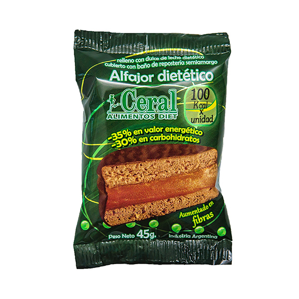 Alfajor Chocolate Con Semillas Ceral 45g