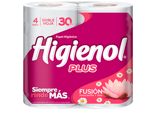 Papel Higiénico Doble Hoja Plus Higienol 30Mts