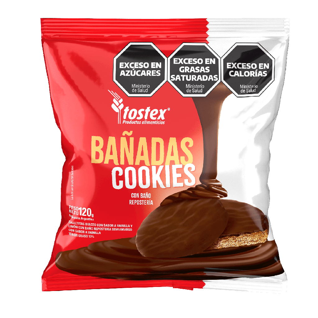 Galletitas Cookies Bañadas Tostex 120g