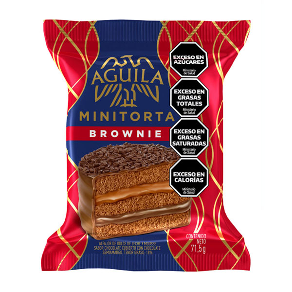 Alfajor Minitorta Brownie Aguila 71,5g