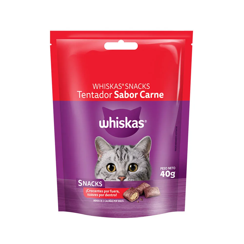 Snacks para Gatos de Carne Whiskas 40g