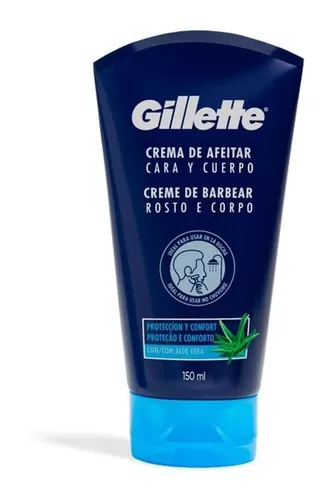 Crema De Afeitar Cara Y Cuerpo Gillette 150Ml