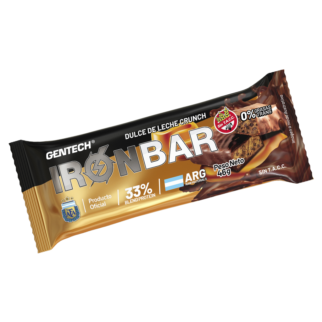 Barra Proteica Iron Bar Dulce de Leche 46g 