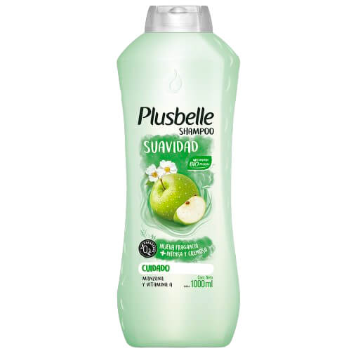Shampoo Suavidad Manzana Plusbelle 1000Ml