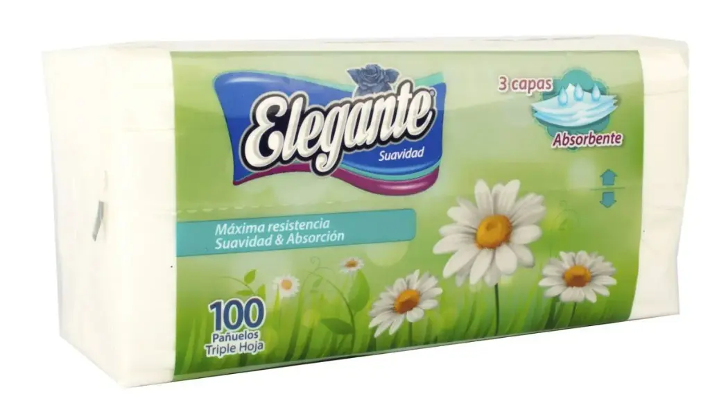 Pañuelos Descartables Elegante Triple Hoja 100u