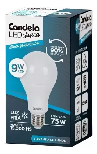 Lámpara Luz Fria Candela 9W
