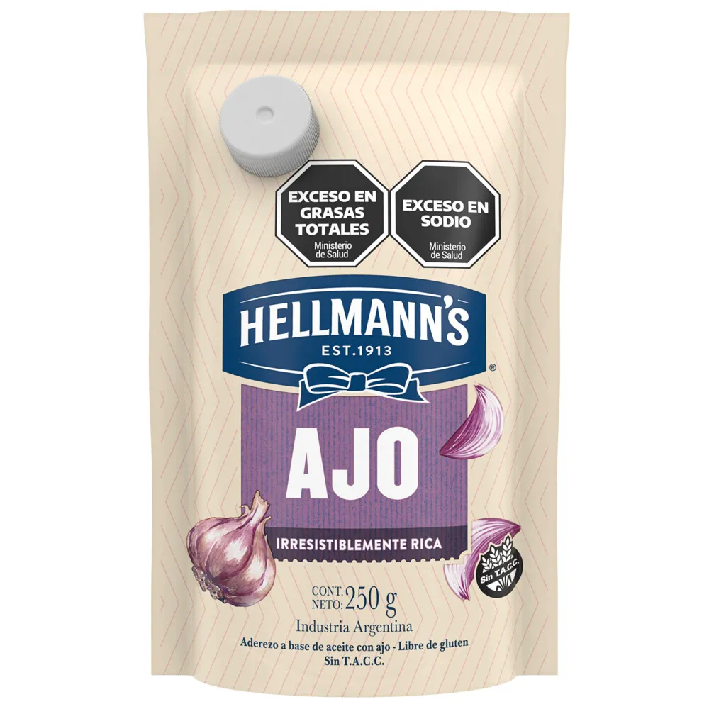 Mayonesa Hellmans Ajo 250g
