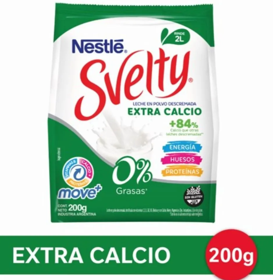 Leche En Polvo Extra Calcio Svelty 200g
