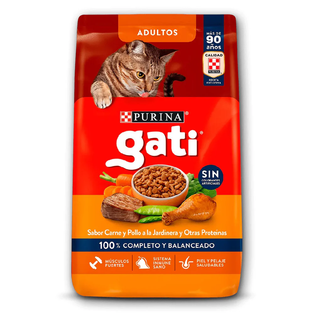 Alimento para Gato de Carne y Pollo Adulto Gati 500 g