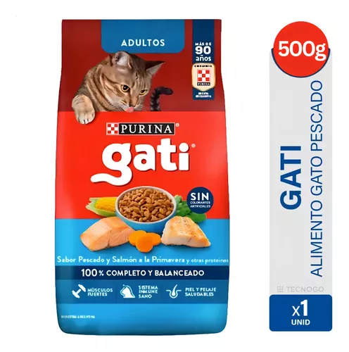 Alimento Pescado y Salmón Adulto Gati 500g