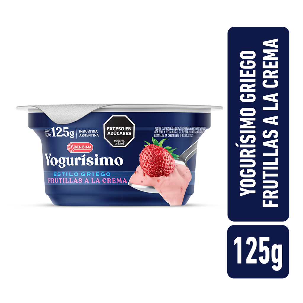 Yogurisimo Estilo Griego Frutilla 125g