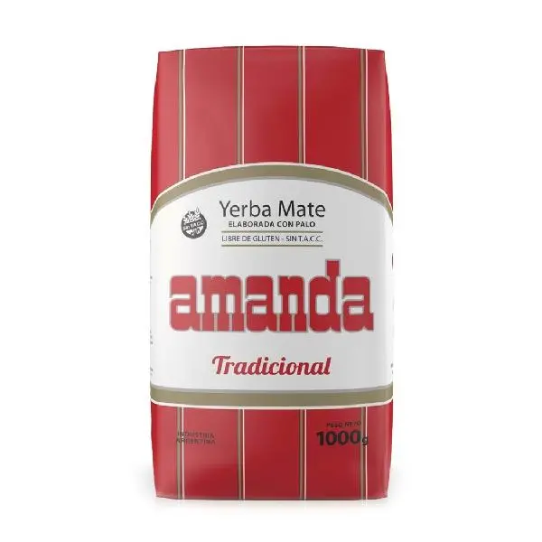 Yerba Mate Tradicional Con Palo Amanda 1000grs