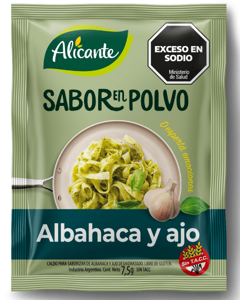 Sabor en Polvo de Albahaca y Ajo Alicante 7,5g