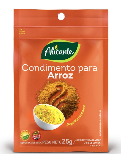 Condimento Para Arroz Alicante 25g