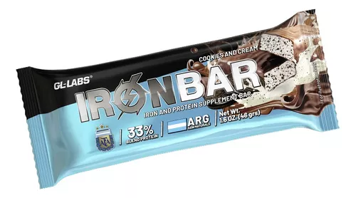 Barra Proteica Iron Bar Cookies And Cream 46g 