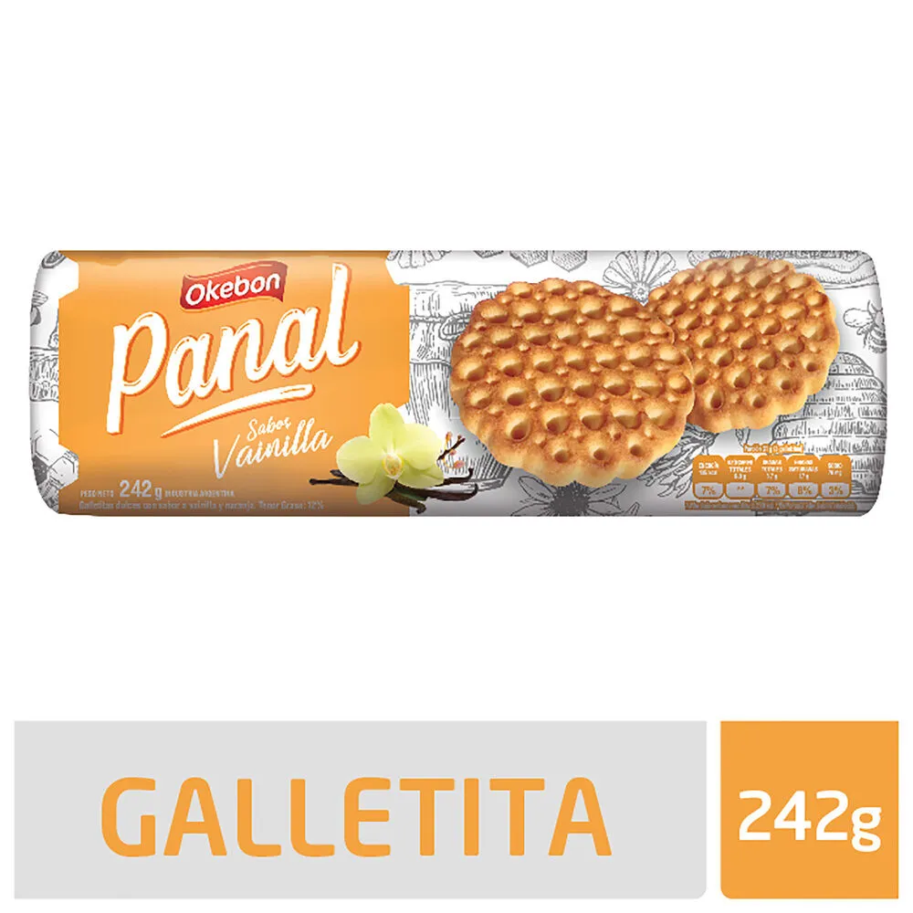 Galletita De Vainilla Panal Okebon 222g