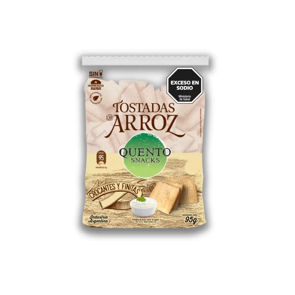 Tostadas De Arroz Crocantes Quento 95g