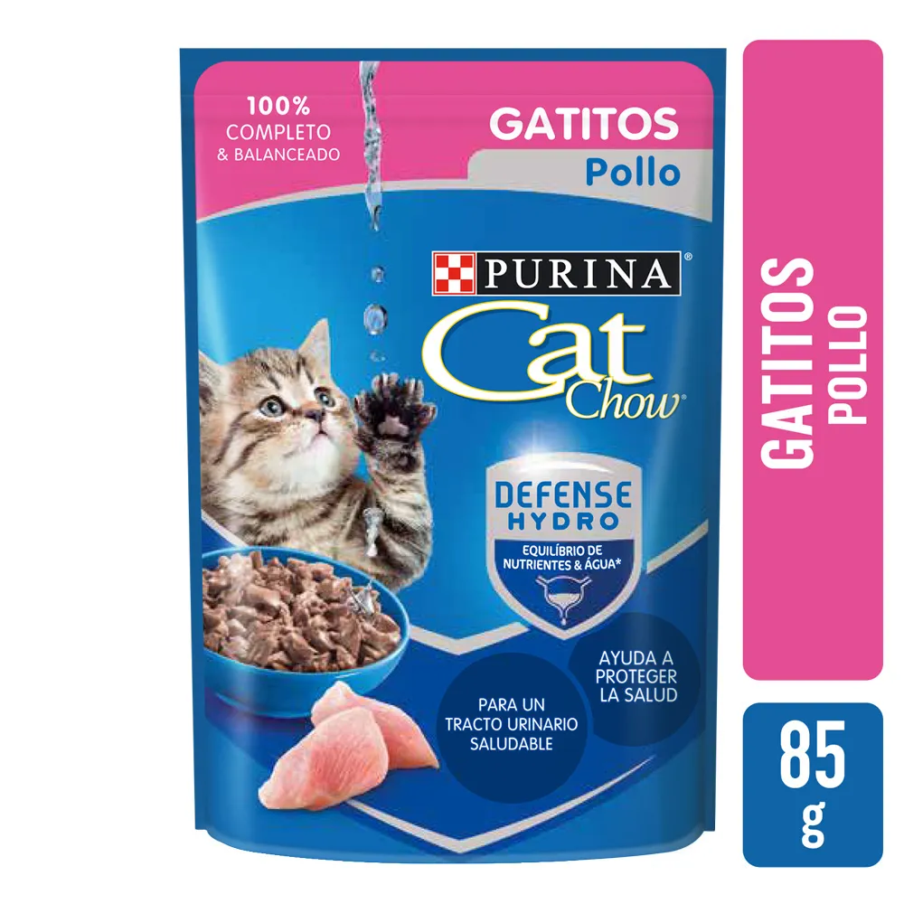 Alimento Húmedo Pollo Gatitos Cat Chow 85g