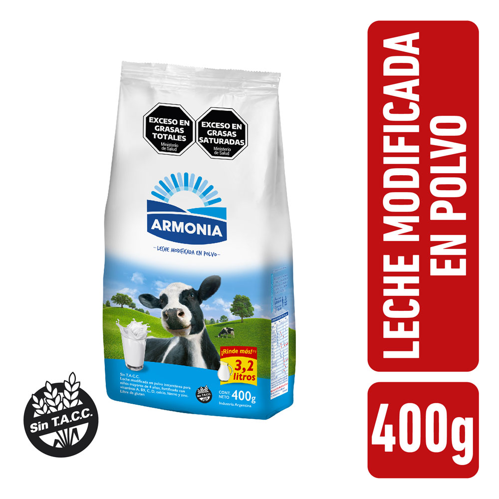 Leche En Polvo Entera Armonia 400g