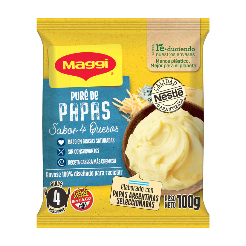 Puré De Papas 4 Quesos Maggi 100g