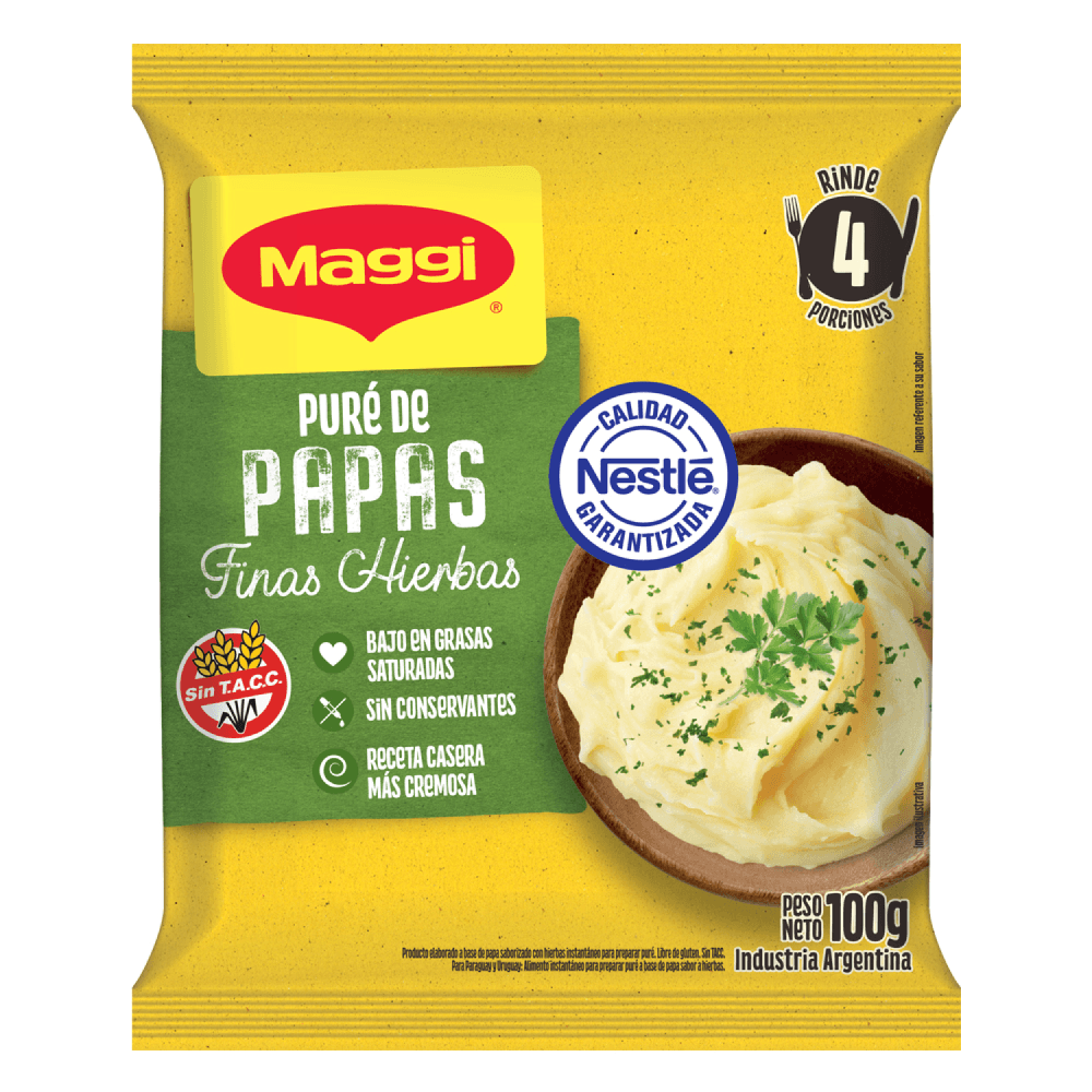 Puré De Papas Finas Hierbas 100g