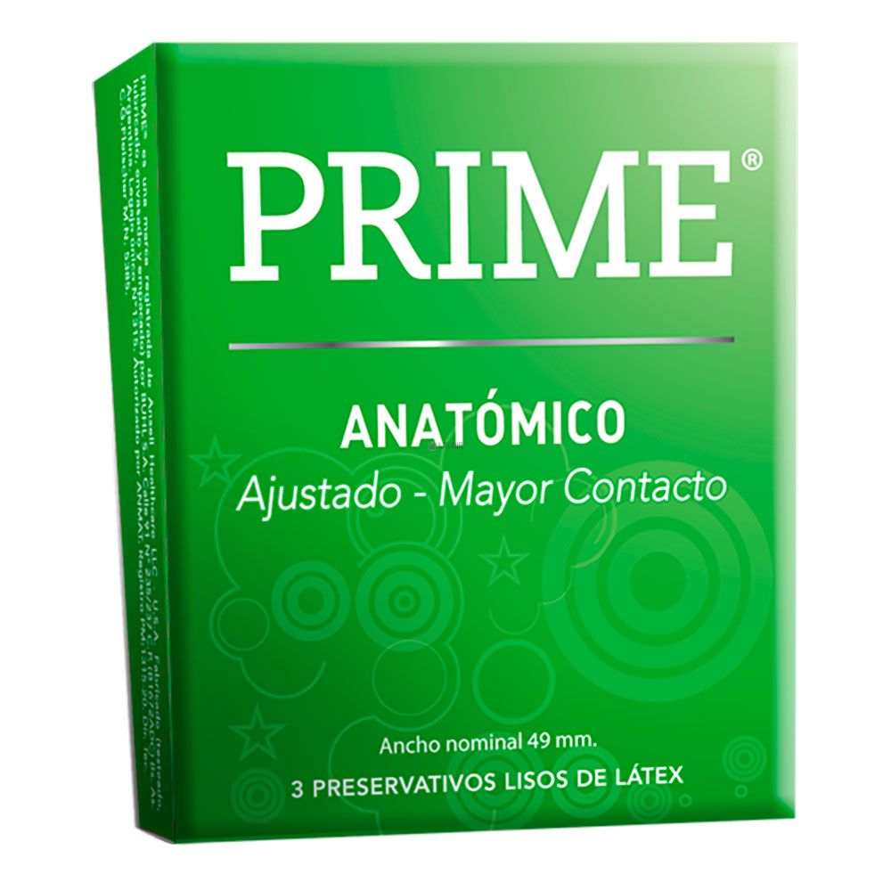 Preservativo de Látex Anatómico Prime 