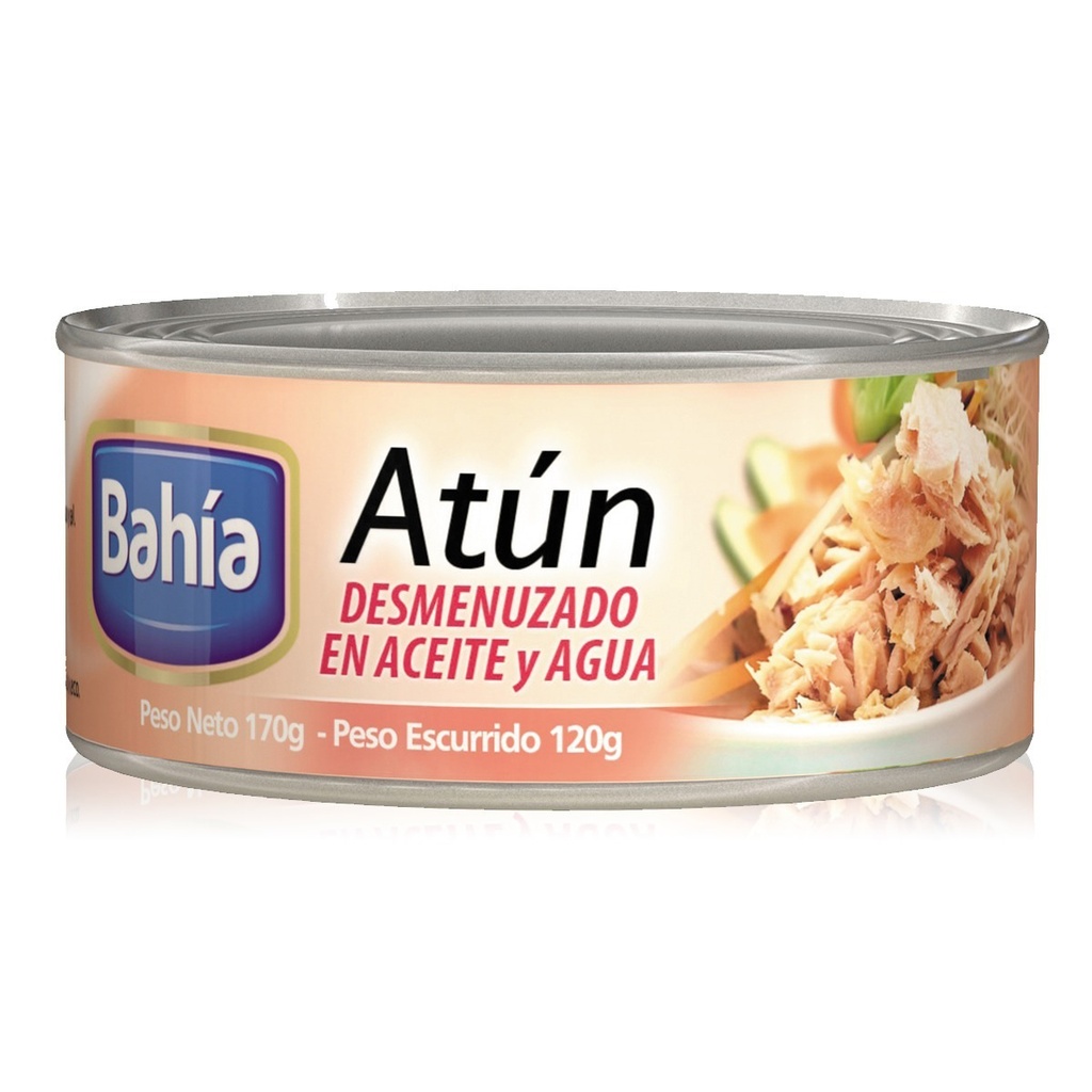 Atún Desmenuzado Agua y Aceite Bahia 170g