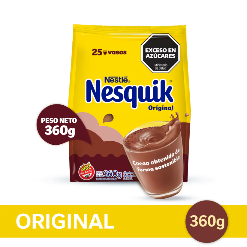Chocolate en Polvo Original Nesquik 360g