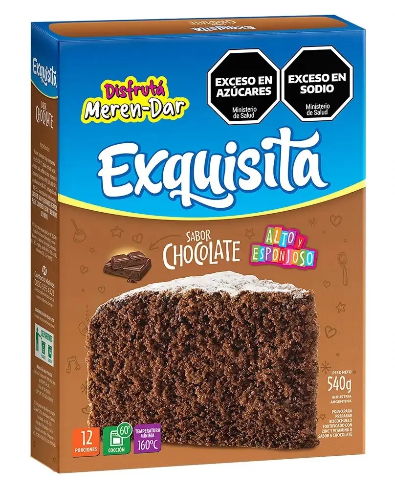 Bizcochuelo Chocolate Exquisita X 540 Gr