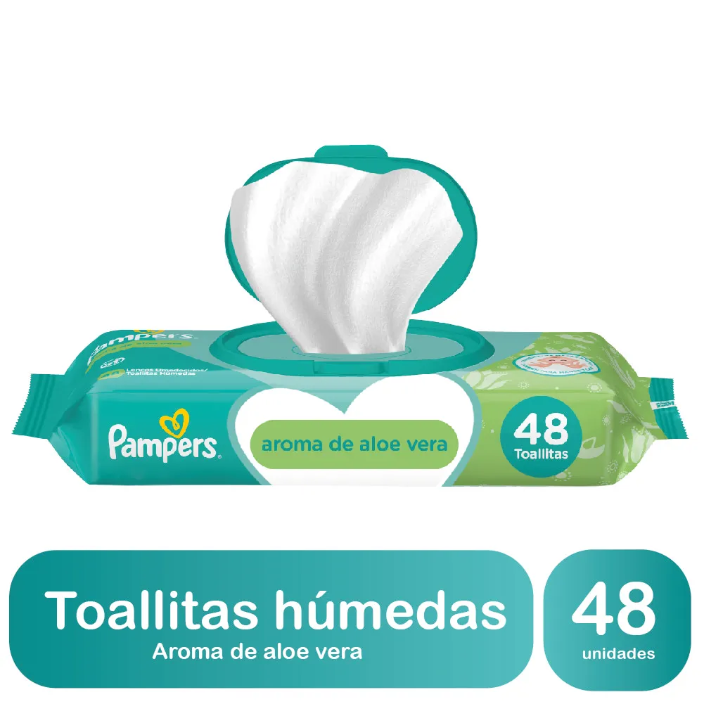 Toallitas Húmedas Baby Wipes Aloe Pampers 48u