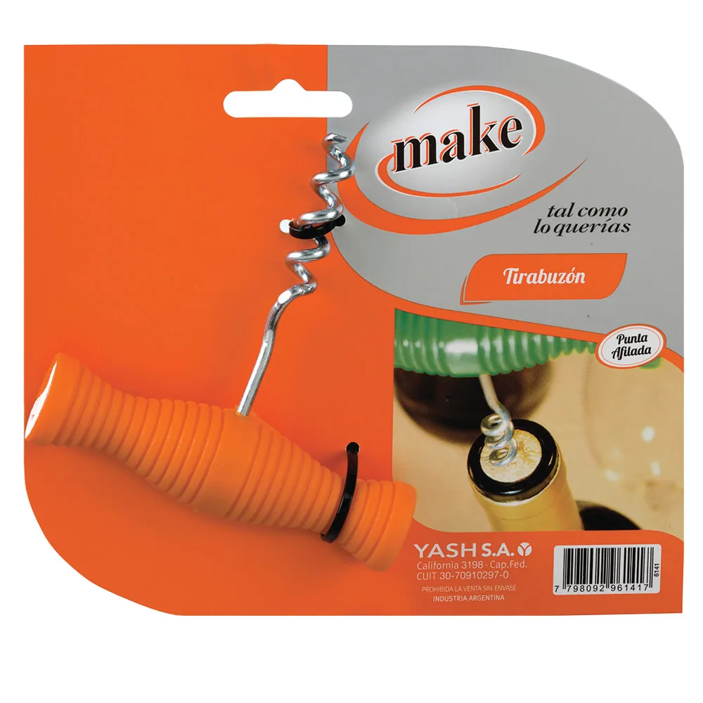Sacacorchos Tirabuzón Mango Make 