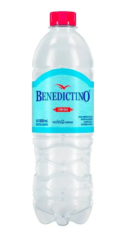 Agua Benedictino con gas 500 cc