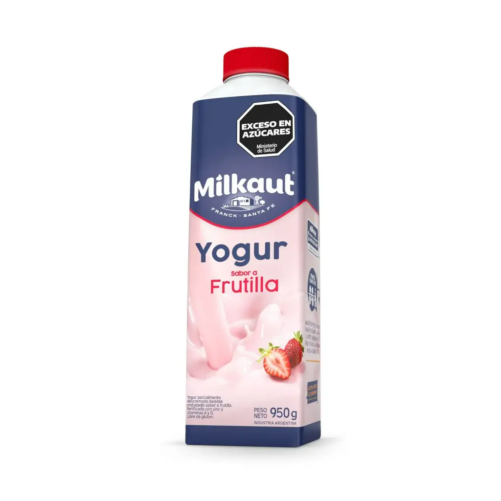 Yogur Tetra Frutilla Milkaut 950 g