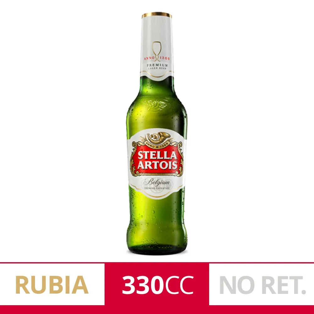 Cerveza No Retornable Stella Artois 330Ml
