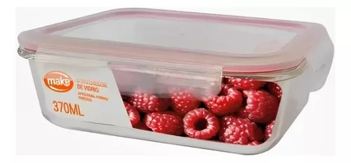 Contenedor De Vidrio Rectangular 370Ml