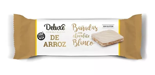 Galletas De Arroz Bañadas Chocolate Blanco Deluxe 115g