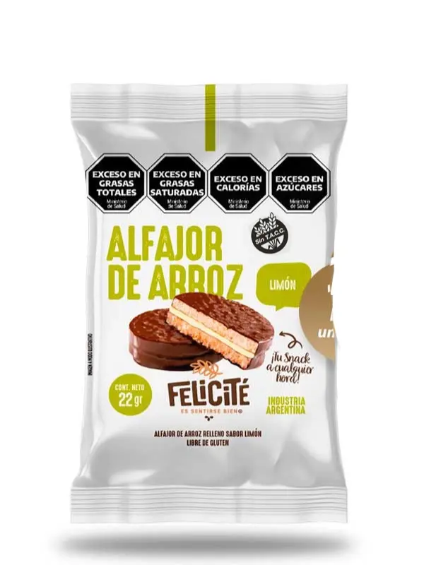 Alfajor De Arroz Sin Tacc Limón Felicite 22g