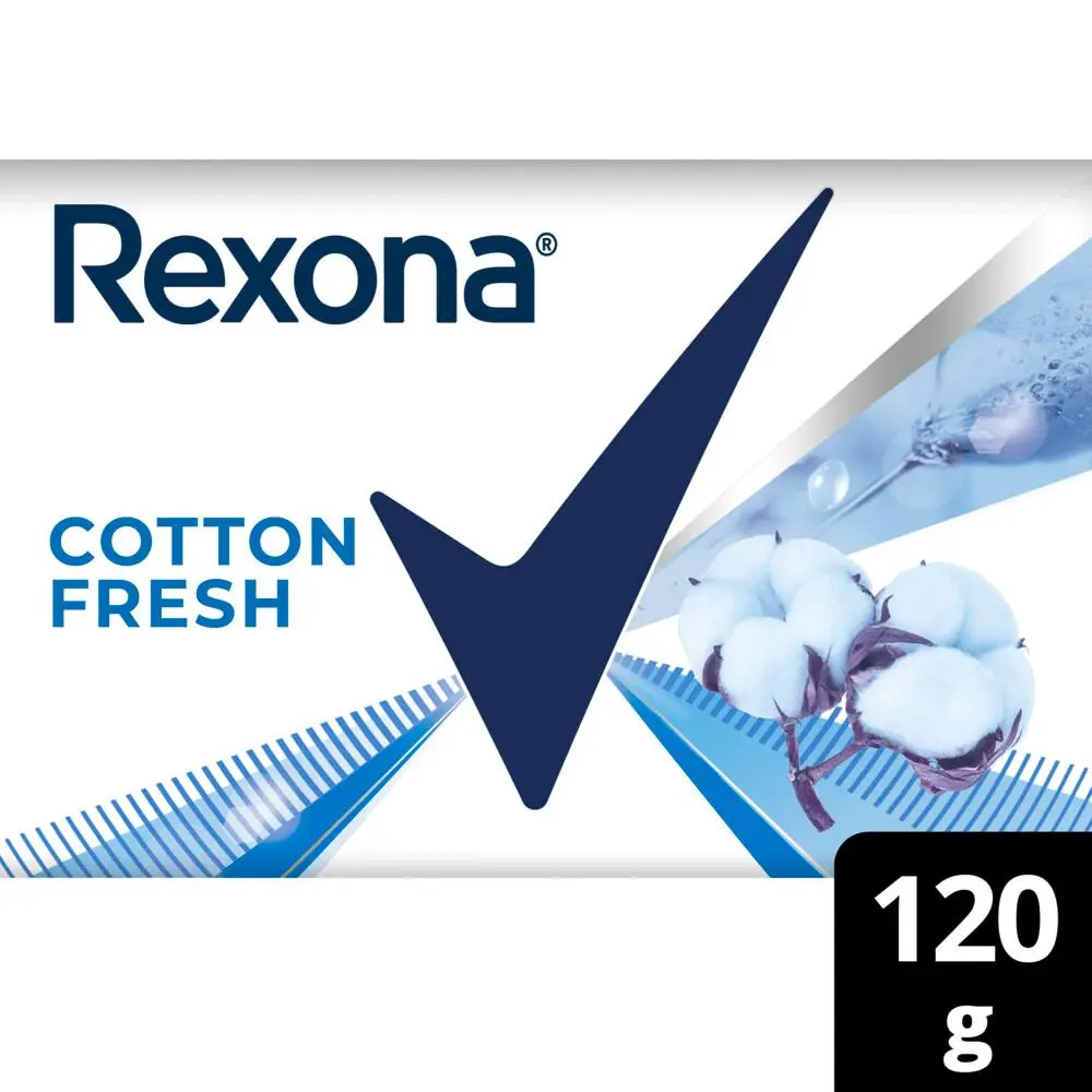 Jabón de tocador rexona cotton fresh 120grs